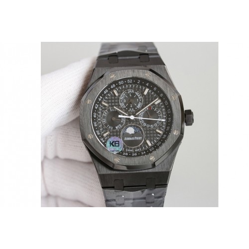 Audemars Piguet Royal Oak Perpetual Calendar 26579 Black Ceramic APSF Best Edition on Black Ceramic Bracelet A5134