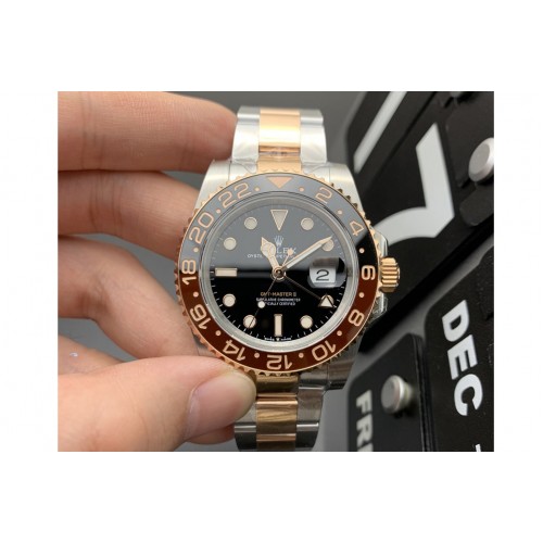 Rolex GMT-Master II 126711 CHNR Black/Brown Ceramic 904L Steel Wrapped Gold GMF 1:1 Best Edition SA3285 CHS Rolex GMT-Master II 126711 CHNR Black/Brown Ceramic 904L Steel Wrapped Gold GMF 1:1 Best Edition SA3285 CHS