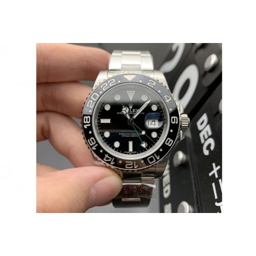 Rolex GMT Master II 116710 LN 904L SS Clean Factory 1:1 Best Edition on Oyster Bracelet SA3186 CHS