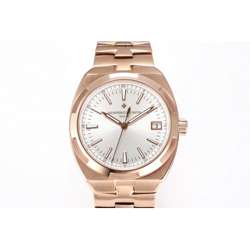 Vacheron Constantin Overseas 4500V RG ZF 1:1 Best Edition Silver Dial on SS Bracelet A5100