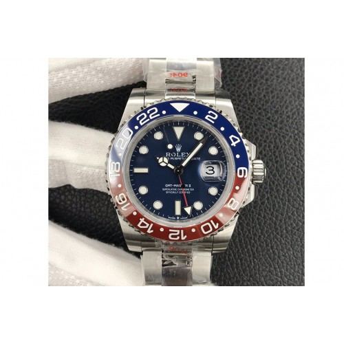 Rolex GMT-Master II 126719 BLRO Red/Blue Ceramic 904L Steel APSF 1:1 Best Edition Blue Dial VR3285 CHS