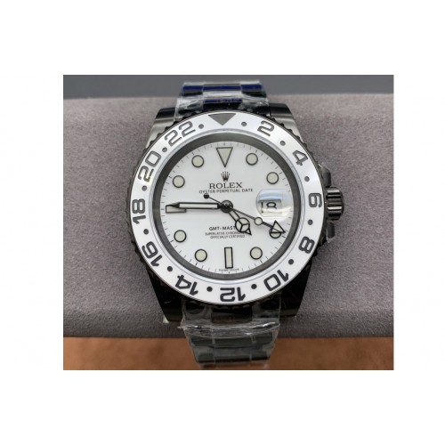 Rolex GMT-Master II Oreo PVD White Ceramic Bezel VRF 1:1 Best Edition White Dial SA3186 CHS