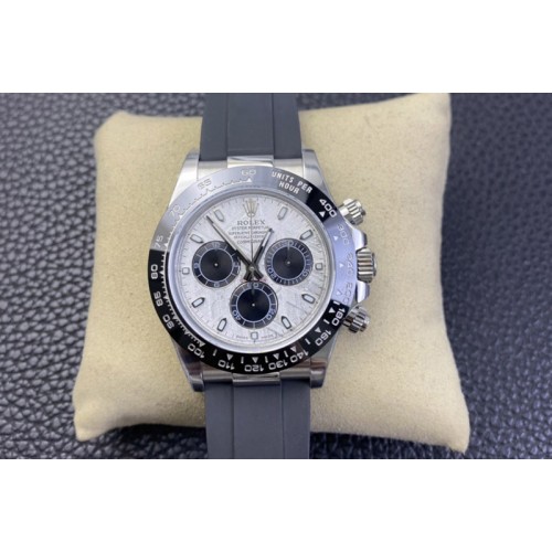 Rolex Daytona 116519 EWF 1:1 Best Edition 904L Steel Meteorite Dial on Oysterflex Strap A7750