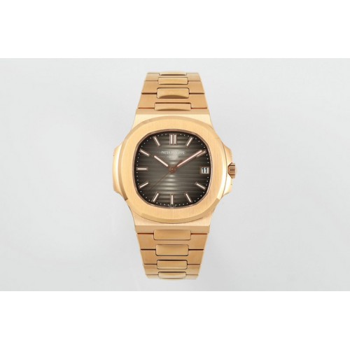 Patek Philippe Nautilus 5711 RG PPF 1:1 Best Edition Brown Dial on RG Bracelet A330