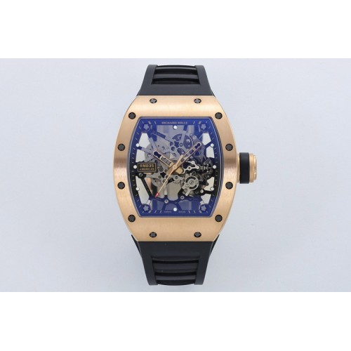 Richard Mille RM035 Americas RG ZF 1:1 Best Edition Skeleton Dial on Black Rubber Strap RMUL1 Super Clone