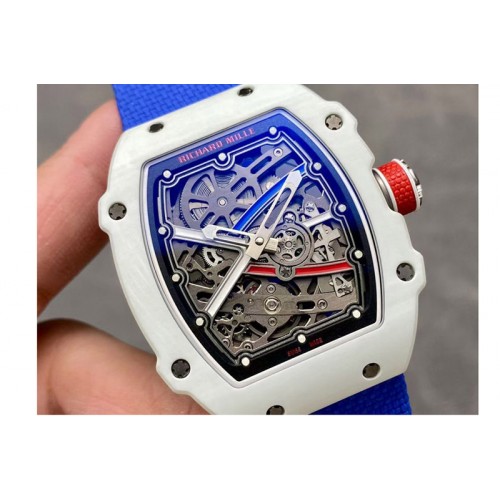 Richard Mille RM67-02 White NTPT France Dial on Blue Nylon strap CRMA7 Clone