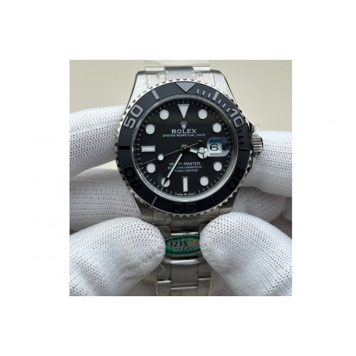 Rolex Yacht-Master 226627 Titanium Clean 1:1 Best Edition Black Dial on Titanium Bracelet VR3235celet VR3235