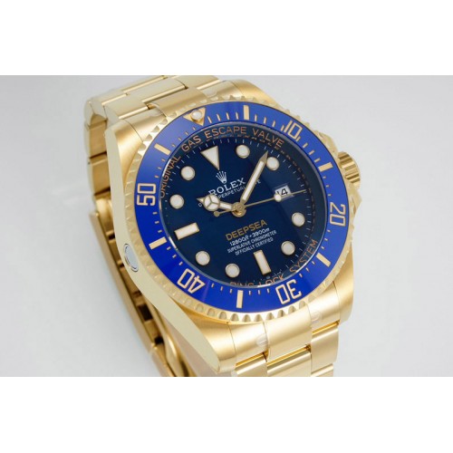 Rolex Deep Sea Dweller 136668LB 904L Steel 3EF 1:1 Best Edition Blue Dial on YG Bracelet VR3235