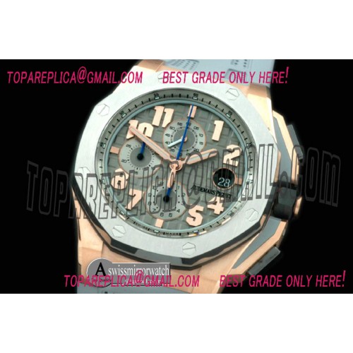 Audemars Piguet Royal Oak Offshore LeBron James Cermet Bezel JF Best Edition on Leather Strap A7750 (Free Rubber Strap)