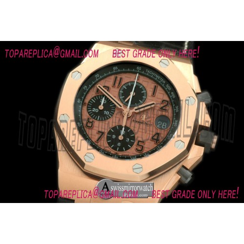 Audemars Piguet 2014 Royal Oak Chrono 26470 RG/LE Gold A-7750 Sec@12