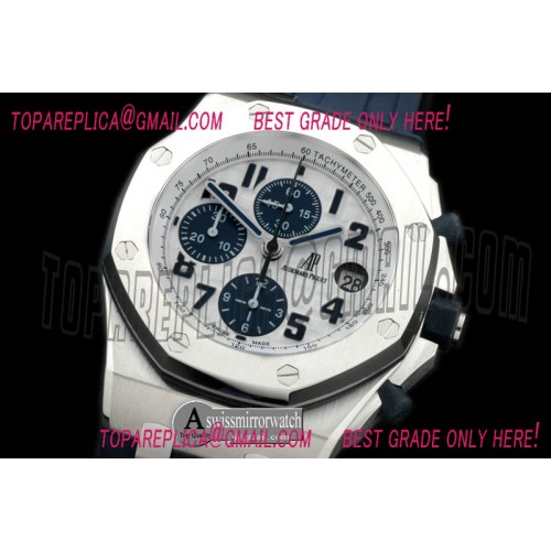 Audemars Piguet Royal Oak Chrono Navy Limited Edition SS/RU Navy A-7750