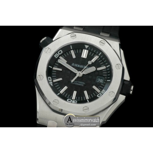 Audemars Piguet Royal Oak Diver Auto SS/RU Black A-2824/3120