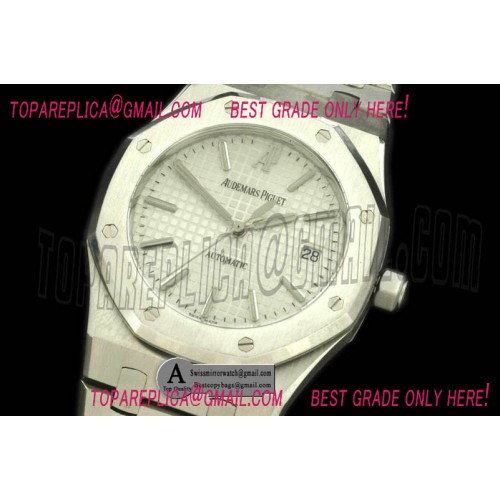 Audemars Piguet Royal Oak Jumbo Auto SS/SS White Swiss Eta 2824-2
