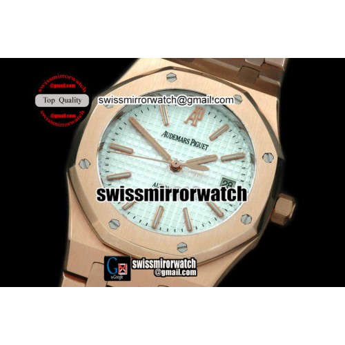 Audemars Piguet Royal Oak Jumbo Auto RG/RG White Swiss Eta 2824-2