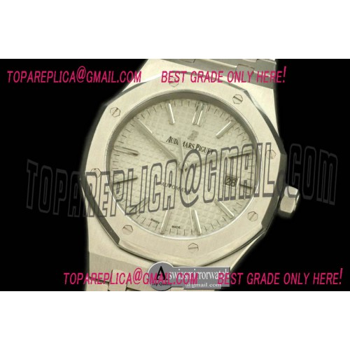 Audemars Piguet Royal Oak 15400 SS/SS White Swiss 2824