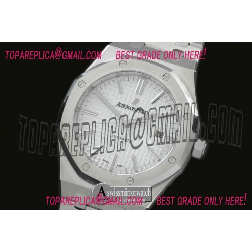 Audemars Piguet Royal Oak 15400 SS/SS White Jap M 9015
