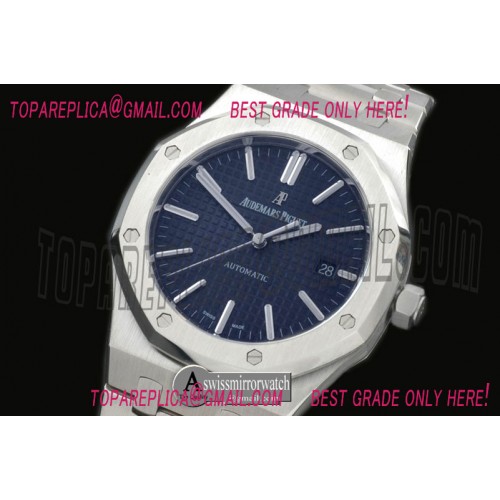 Audemars Piguet Royal Oak 15400 SS/SS Blue Jap M 9015