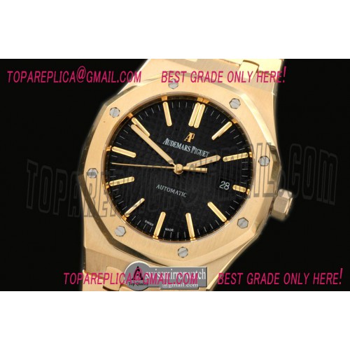 Audemars Piguet Royal Oak 15400 YG/YG Black Jap M 9015