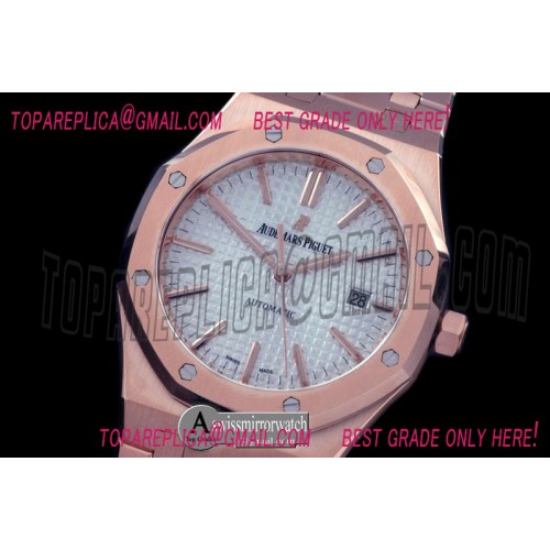 Audemars Piguet Royal Oak 15400 RG/RG White Jap M 9015