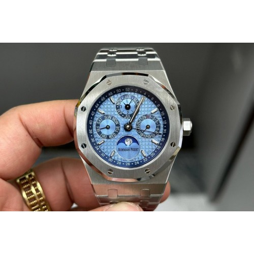 Audemars Piguet Royal Oak 41mm Complicated 26574 SS BBR Best Edition Blue Dial on SS Bracelet A5134