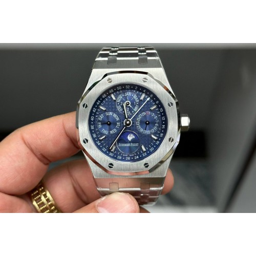 Audemars Piguet Royal Oak 41mm Complicated 26574 SS BBR Best Edition Blue Dial on SS Bracelet A5134