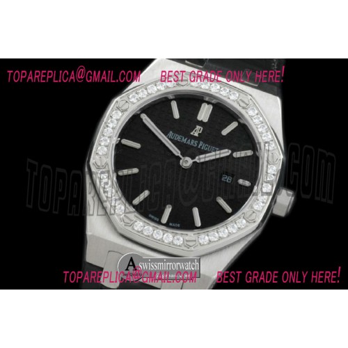 Audemars Piguet Royal Oak Ladies SS/LE Black S-Qtz