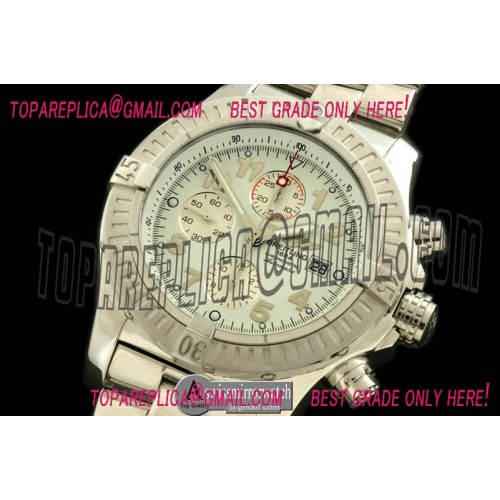 Breitling S-Avenger SS/SS White Face
