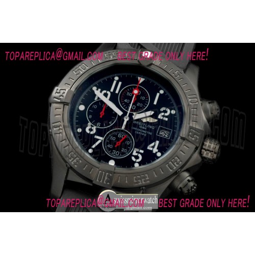 Breitling Super Avenger PVD/RU Black Num Jap OS20