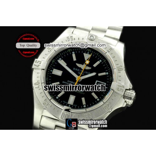 Breitling Seawolf SS/SS Black/Ylw Stick Swiss 2836