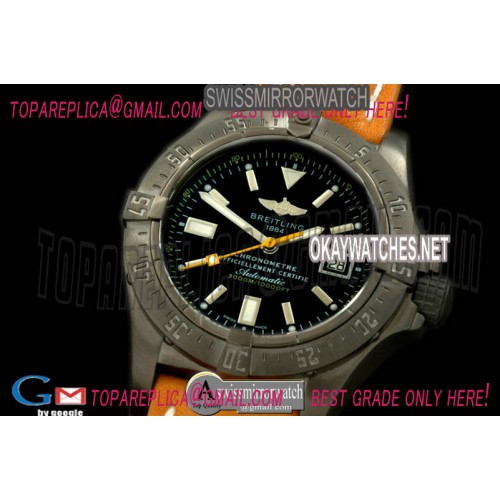 Breitling Seawolf PVD/LE Blk/Ylw Stick Asian 2836