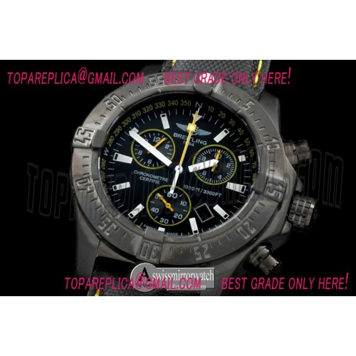 Breitling Seawolf Chrono PVD/NY Black Stk Swiss Eta Qtz 251.262