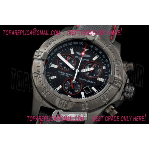 Breitling Seawolf Chrono PVD/NY Black Stk Swiss Eta Qtz 251.262