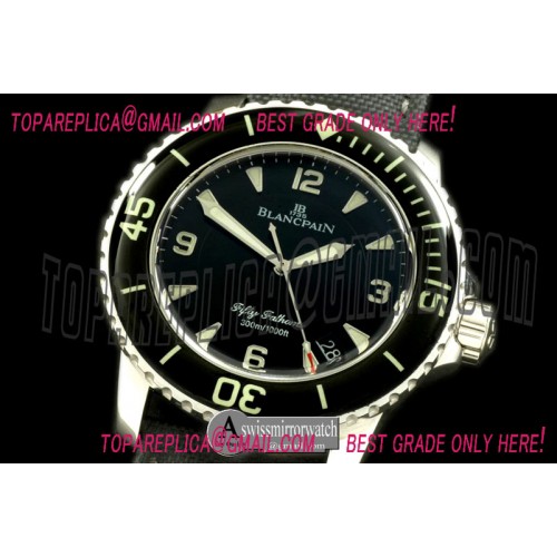 Blancpain 50 Fathoms SS/NY Black Asian 2824