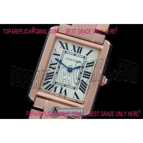 Cartier Tank Solo Mid RG/RG White Swiss Quartz