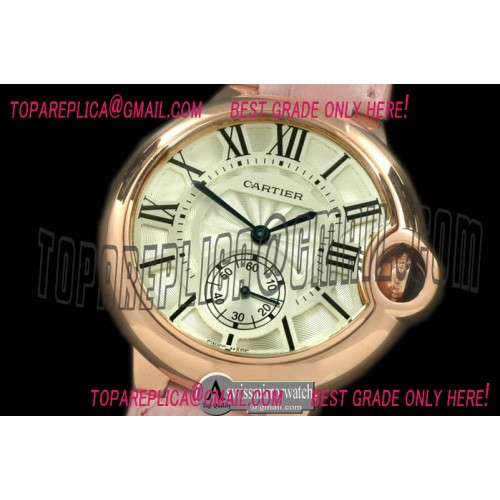 Ballon Bleu de Cartier Ladies RG/LE White Swiss Qtz