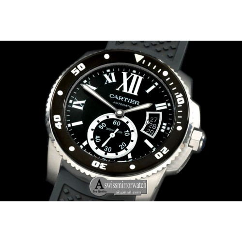 Cartier Calibre de Cartier Diver SS/RU Blk A2813