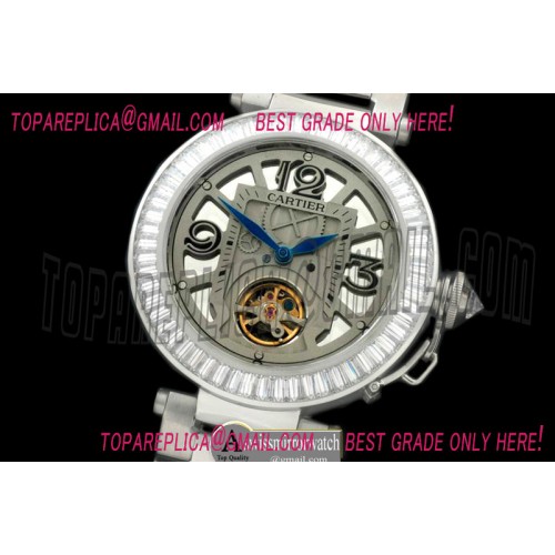 Cartier Pasha Tourbillon 32mm SS/SS White Miyota 9015