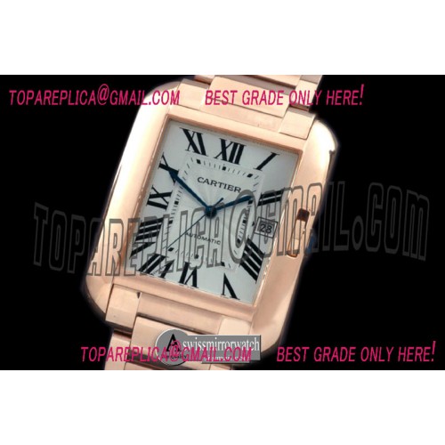Cartier Tank Anglaise Men RG/RG White Miyota 9015
