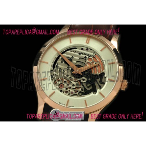 Chopard LUC XP Skeletec RG/LE White Asia 2813 Chopard LUC XP Skeletec RG/LE White Asia 2813