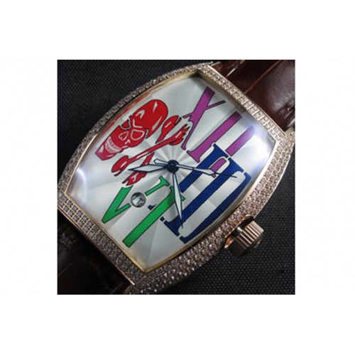 Franck Muller Master of Complications, Asian 21600vph,Gold Case,White Face