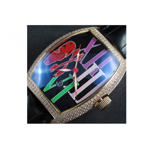 Franck Muller Master of Complications, Asian 21600vph,Gold Case,Black Face