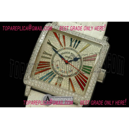 Franck Muller Men Master Square SS/LE Crazy Colours Roman Asian 2836