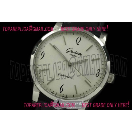 Glashutte Senator Sixties SS/LE White Asian 2824