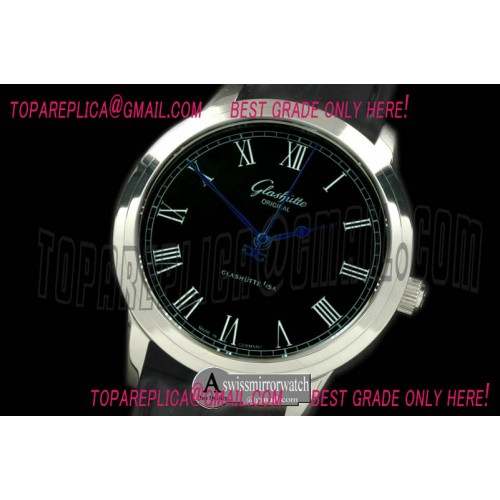 Glashutte Senator Sixties SS/LE Black Asian 2824