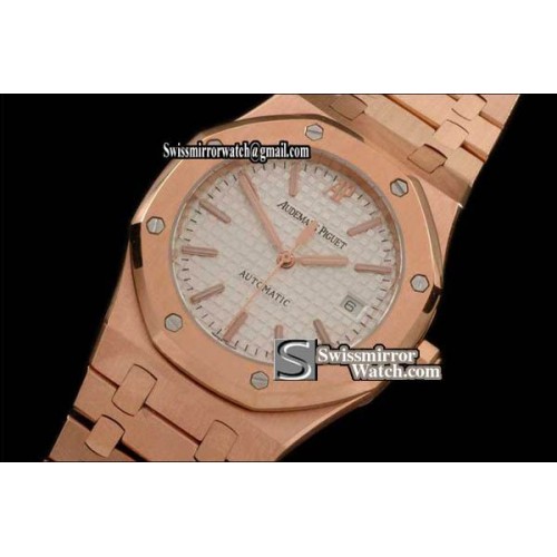 Audemars Piguet Royal Oak Jumbo 39mm RG White Swiss Eta 2824-2 W