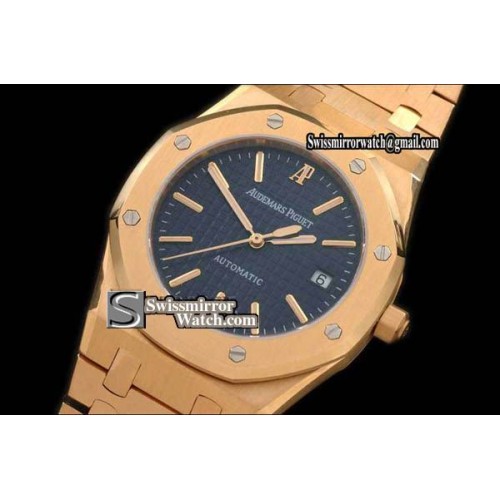 Audemars Piguet Royal Oak Jumbo 39mm Full Gold Blue Swiss Eta 28