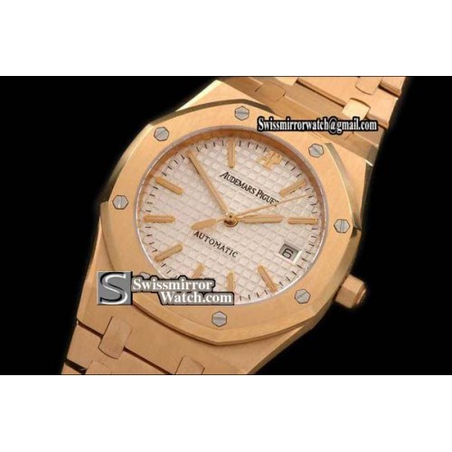 Audemars Piguet Royal Oak Jumbo 39mm Full gold White Swiss Eta 2