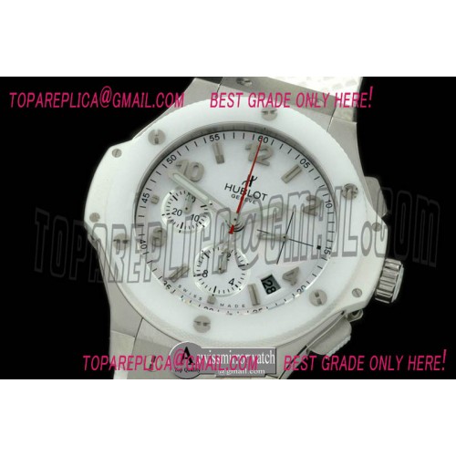 Hublot Big Bang Chrono 41mm SS/RU White A-7750 Sec@3