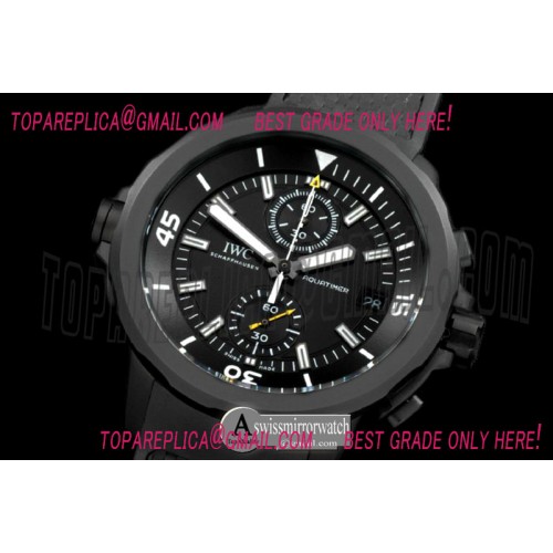 IWC 2013 Aquatimer PVD/RU Black Jap Quartz