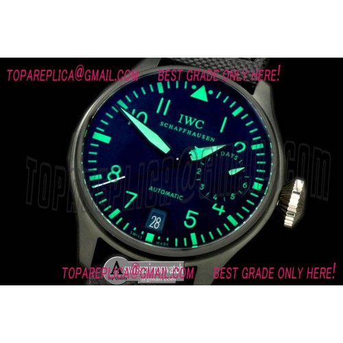 IWC Big Pilot 5019 Boutique PVD/NY Blk/Green Asian 23J